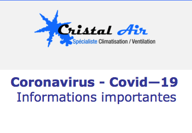 Coronavirus – Covid—19 Informations importantes
